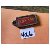 Miniature 1949 Indiana License Plate