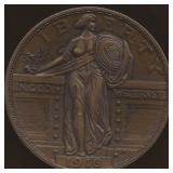 Liberty 1916 Coin, 3" diameter