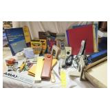 Office supplies, Pickett Slide Rule, files