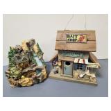 Fishing Theme fountain & bird house