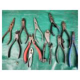 Pliers, side cutters, needle nose,
