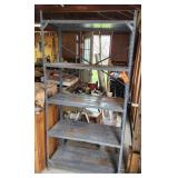 Metal Shelving Unit, 4 shelves & top