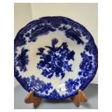 Flow Blue Serving Bowl, 10" diameter