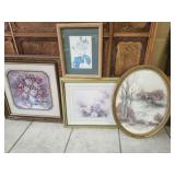 Prints, framed (4)