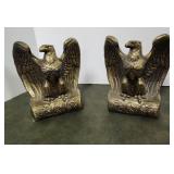 Brass Eagle Bookends,
