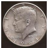 Kennedy Half Dollar 1964D
