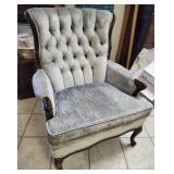 Occasional Chair, velveteen upholstery