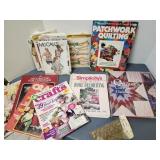 Sewing patterns, quilting & decor books