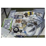 Shelf Supports, hooks, wire, strapping