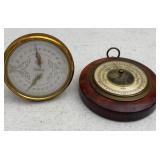 Antique Swift Hygrometer & Wittnauer Thermometer