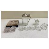 Salt Sellers, Spoons & Creamer