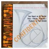 Vtg Ford Dealership 4th qt Report with Music