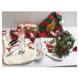 Christmas Stockings & Mistletoe candle rings