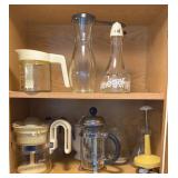Coffee Press, Choppers, Oil & Vinegar Bottles