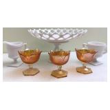 Milk Glass & Carnival Glass pieces