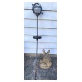 Concrete Bunnies & Solar Metal art
