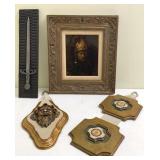 Spanish Toledo Dagger & Greek Wall Hanging