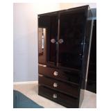 Lane Gloss Black Armoire