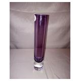 Small Mouth Blown Purple Vase