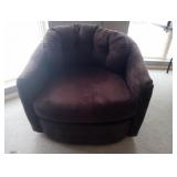 Velour Swivel Chair