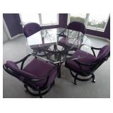 Glass Top Table & Chairs
