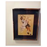 Clowns Play Tennis Framed Print