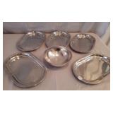 Metal Snack Trays & Dip Bowl