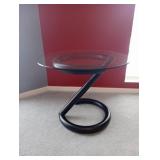 Glass Top Side Table