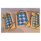 Pyramid Blue Ornaments