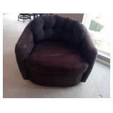 Velour Swivel Chair