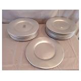 14 Silver Decorative Plates