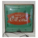 Lighted Coca-Cola Clock