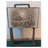 Set of Tray Tables with Stand