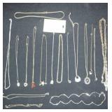 Silver Tone  Costume Necklaces