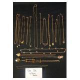 "Gold" Costume Necklaces
