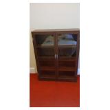 Wooden Cupboard with Glass Doors