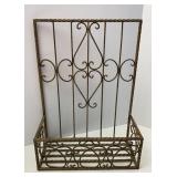 Outdoor Wrought Iron Look Plant Holder