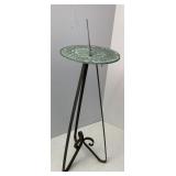 Sun Dial on Wrought Iron Stand