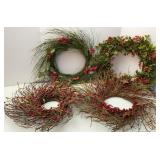 Wreaths With Berries 16-18in dia
