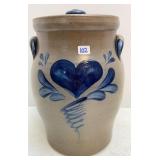 2008 Rowe Potteryworks Churn Crock with Lid