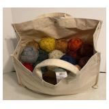 Canvas Tote of Lightweight Yarn