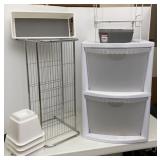 Sterilite Organizer Drawers, Shoe Rack