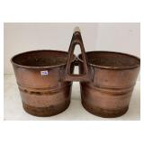 Double Metal Copper Color Planter