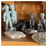 Resin Landscape Children Figures &Rocks