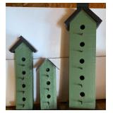 Green Wooden Birdhouse