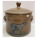2012 Rowe Potteryworks Stoneware Crock with Lid