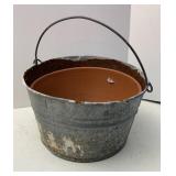 Galvanized Tub Planter