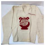 Vtg Letter Sweater Aurora HS
