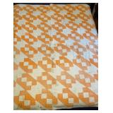 Antique Cotton Strip Quilt