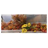 Fall Silk Flowers & Leaves